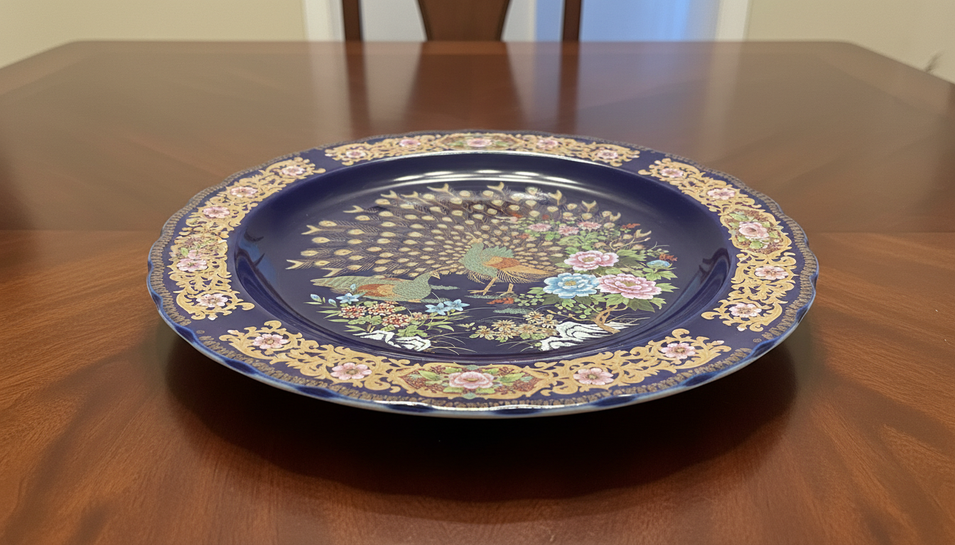 luxury peacock plate (taous plate) luxury peacock plate (taous plate)