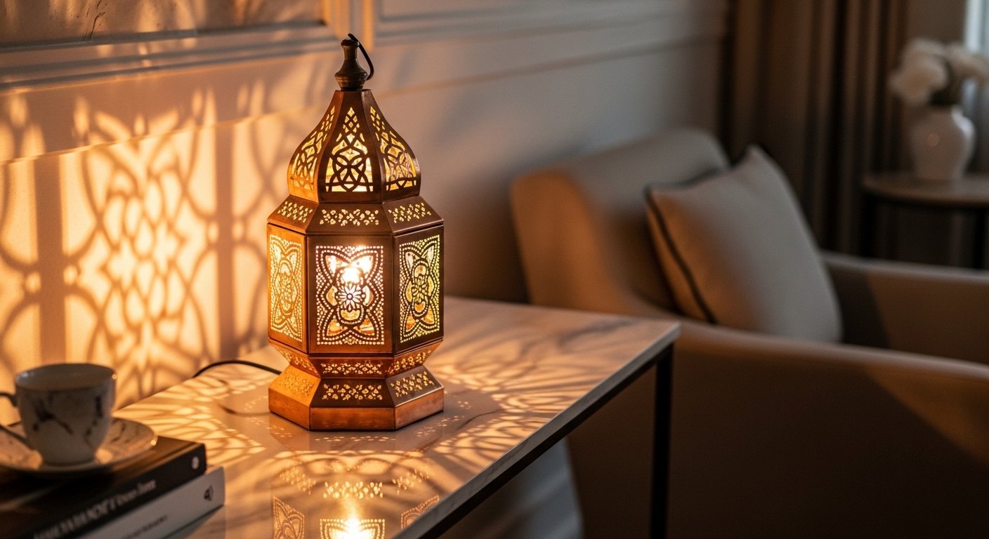 Home copper lamp