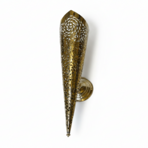 handcrafted moroccan brass wall lamp