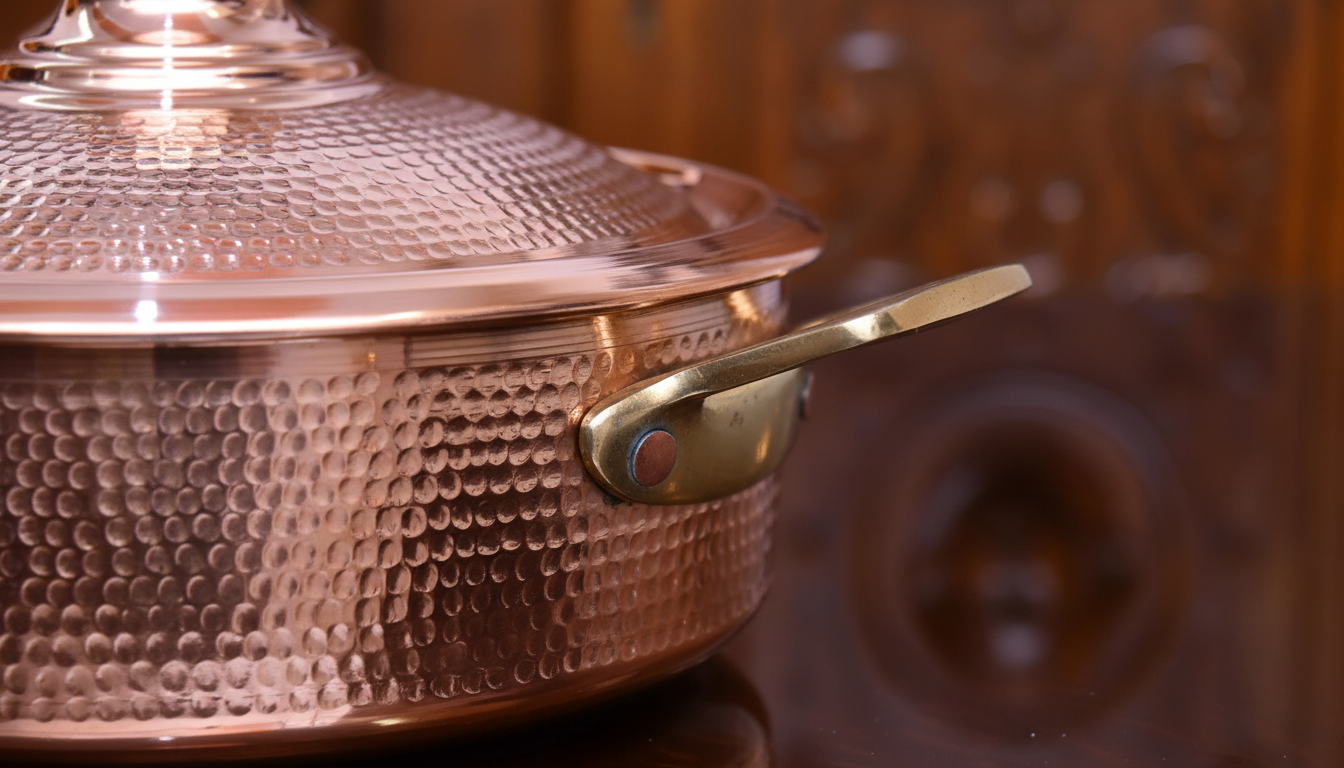 handcrafted hammered copper cooking pot with lid handcrafted hammered copper cooking pot with lid